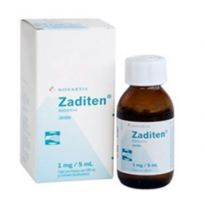 Zaditen 1 mg / 5 mL Syrup ( Ketotifen ) 100 mL